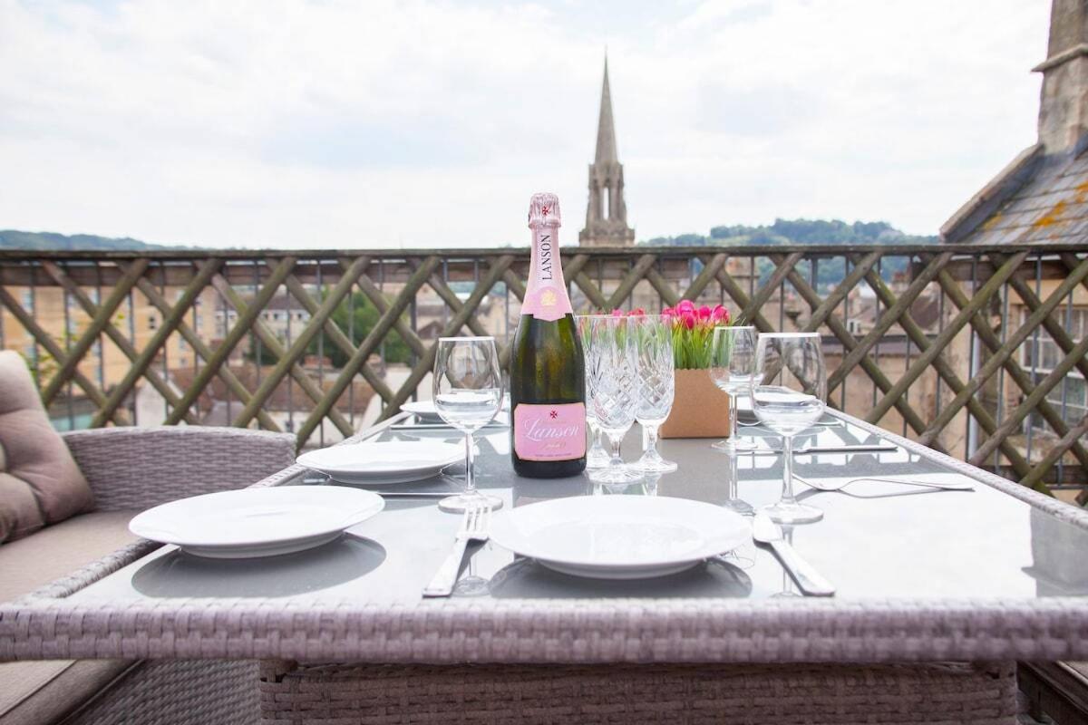 The Roof Terrace Maisonette - City Centre Bath Luaran gambar